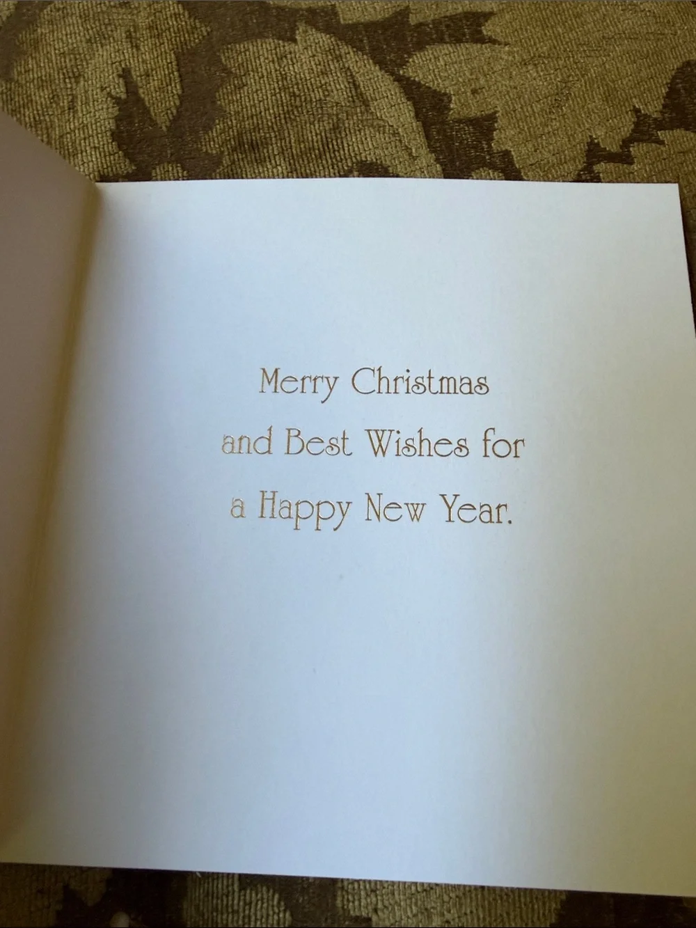 Vintage Red and Gold Holiday Greeting Card, Embossed Christmas Tree set of 20